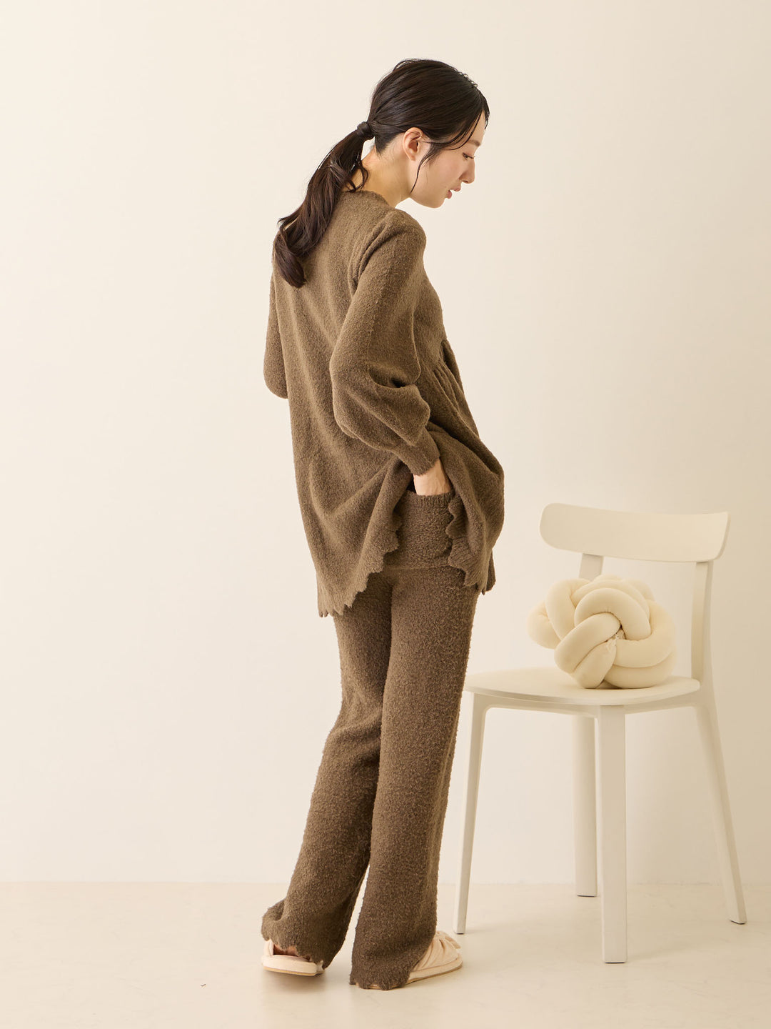 ふわふわルームレギンス Brown