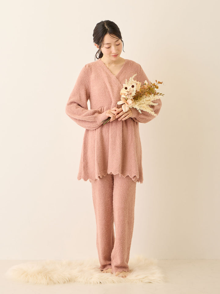 ふわふわルームトップス Pink beige