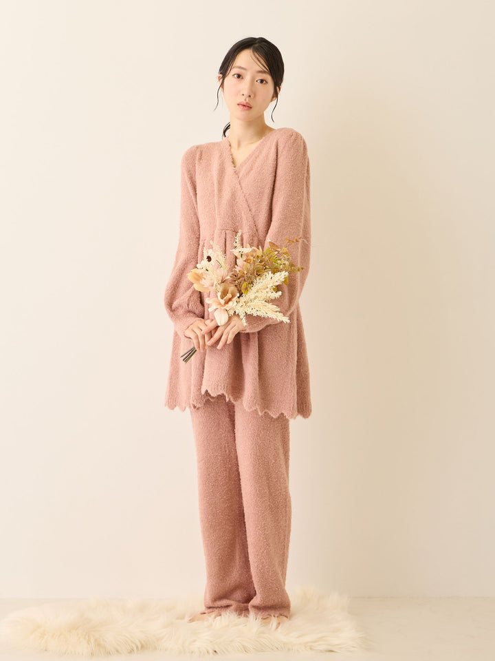 ふわふわルームトップス Pink beige