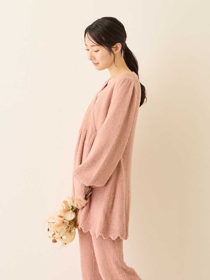 ふわふわルームトップス Pink beige