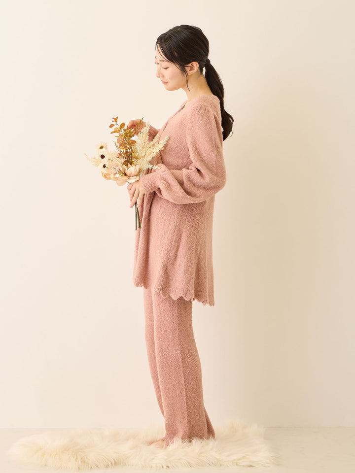 ふわふわルームレギンス Pink beige