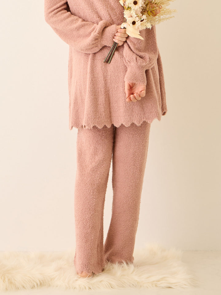 ふわふわルームレギンス Pink beige