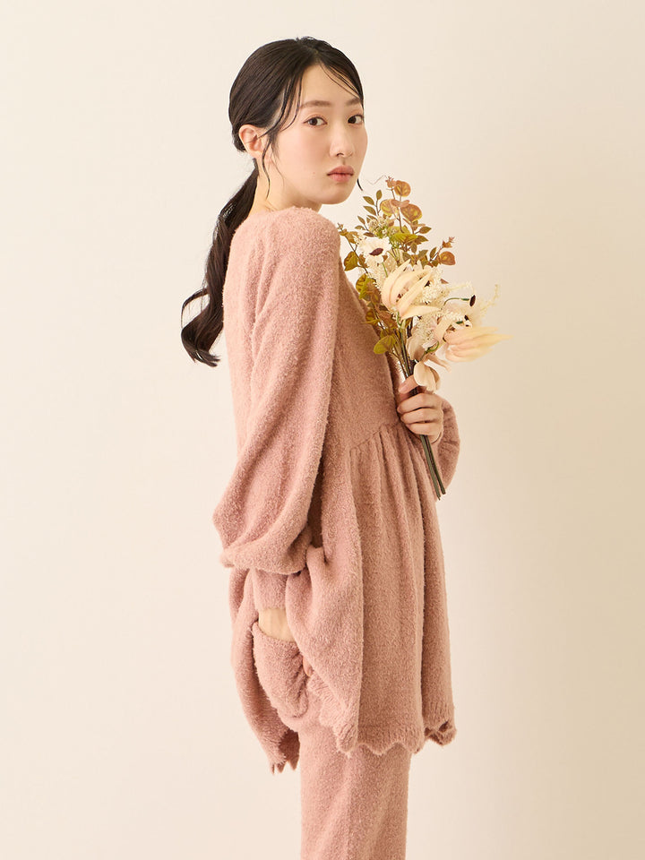 ふわふわルームトップス Pink beige