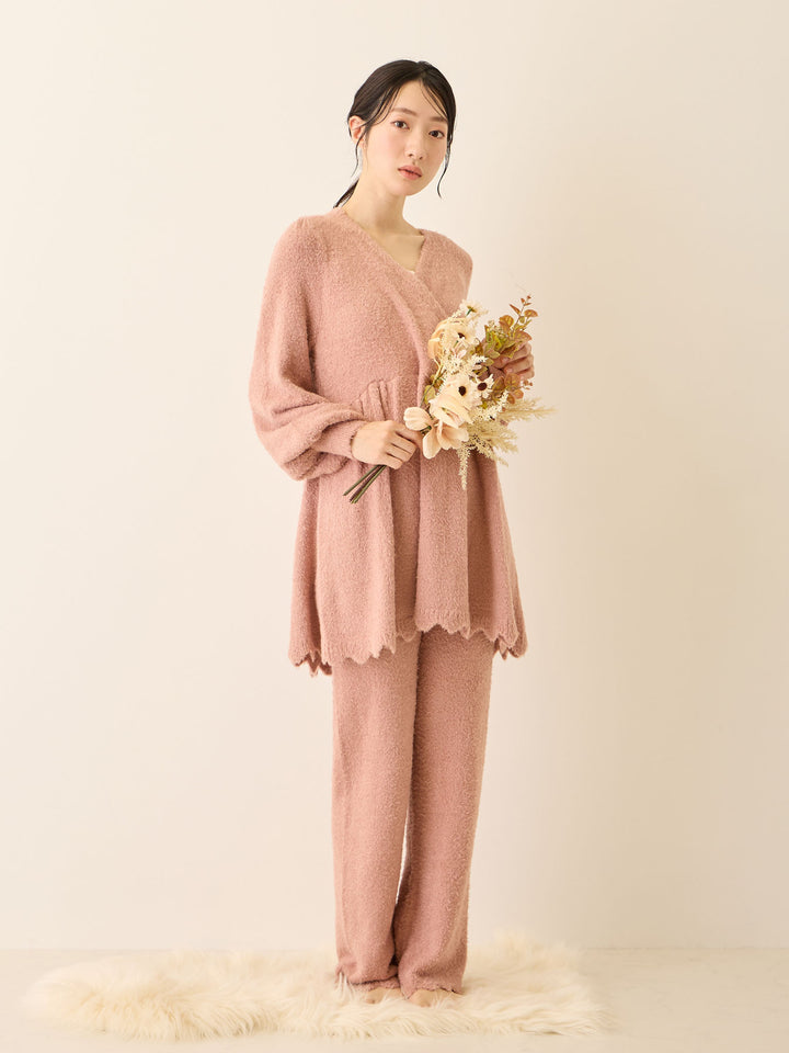 ふわふわルームレギンス Pink beige