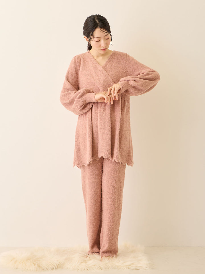 ふわふわルームレギンス Pink beige