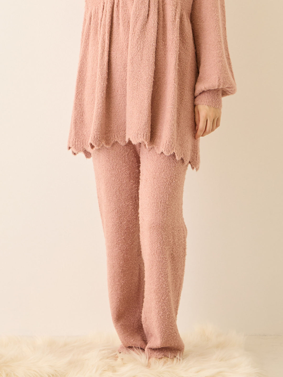 ふわふわルームレギンス Pink beige