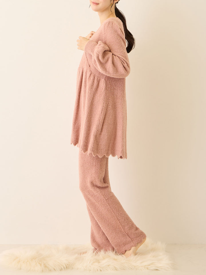 ふわふわルームレギンス Pink beige