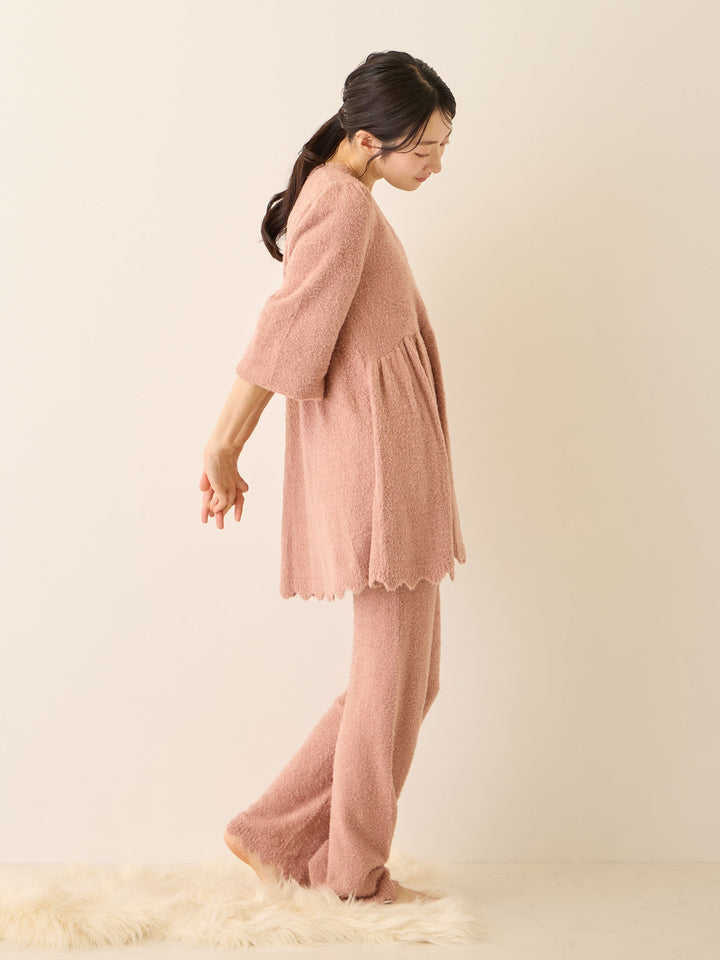 ふわふわルームレギンス Pink beige