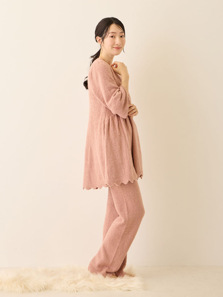 ふわふわルームレギンス Pink beige