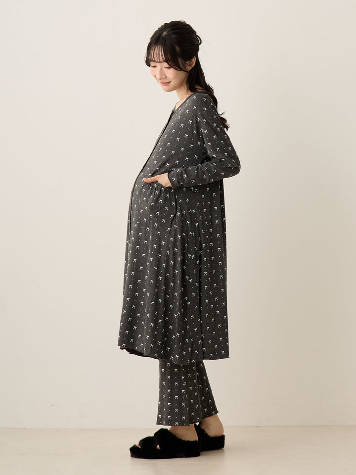 リボンドットルームウェア Gray