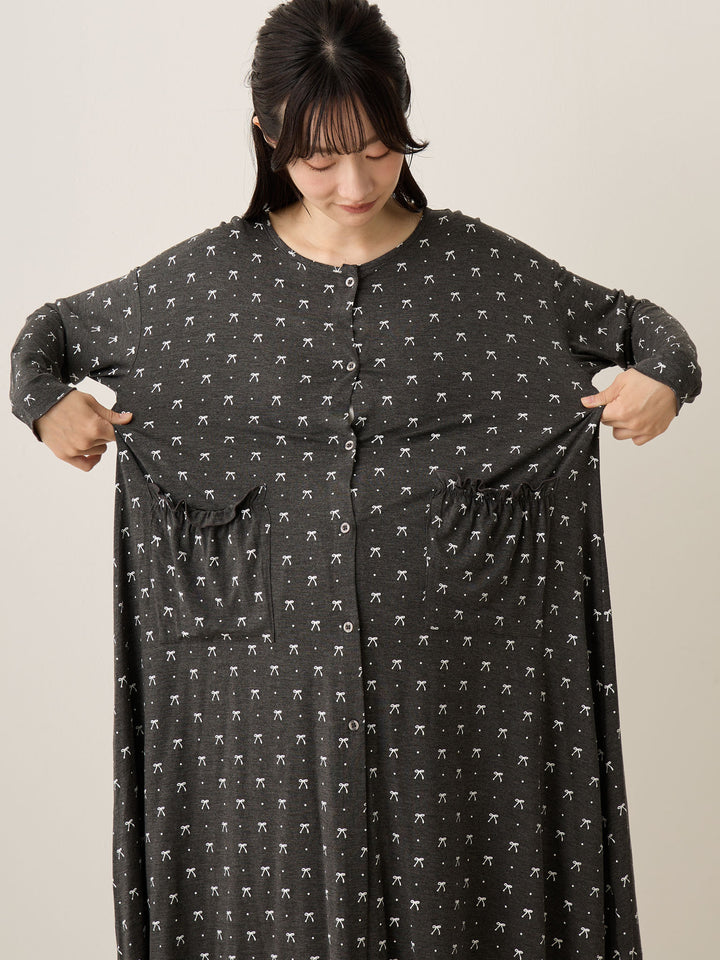 リボンドットルームウェア Gray