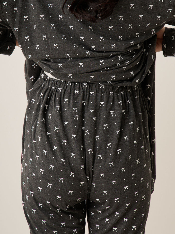 リボンドットルームウェア Gray