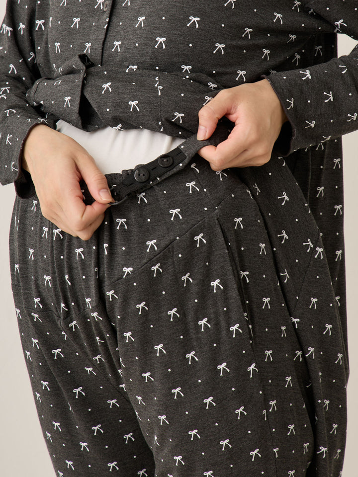 リボンドットルームウェア Gray