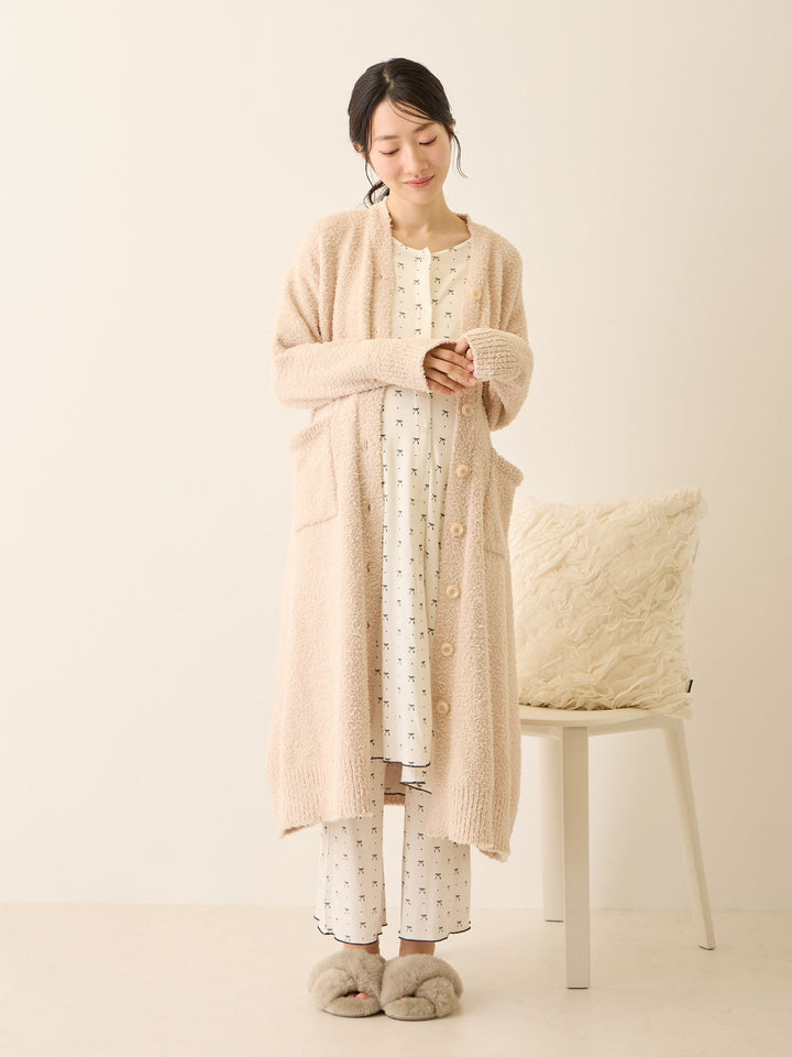 リボンドットルームウェア Ivory