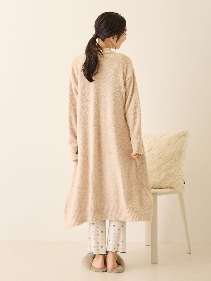 ふわふわカーディガンワンピース Pink beige