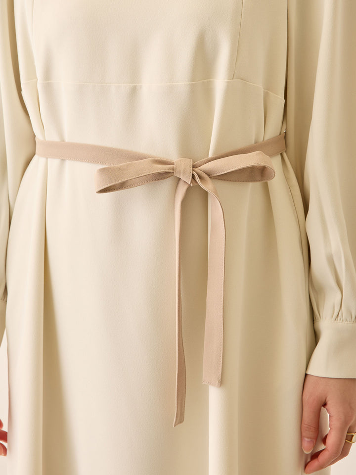 セレモニー対応・配色ワンピース Black