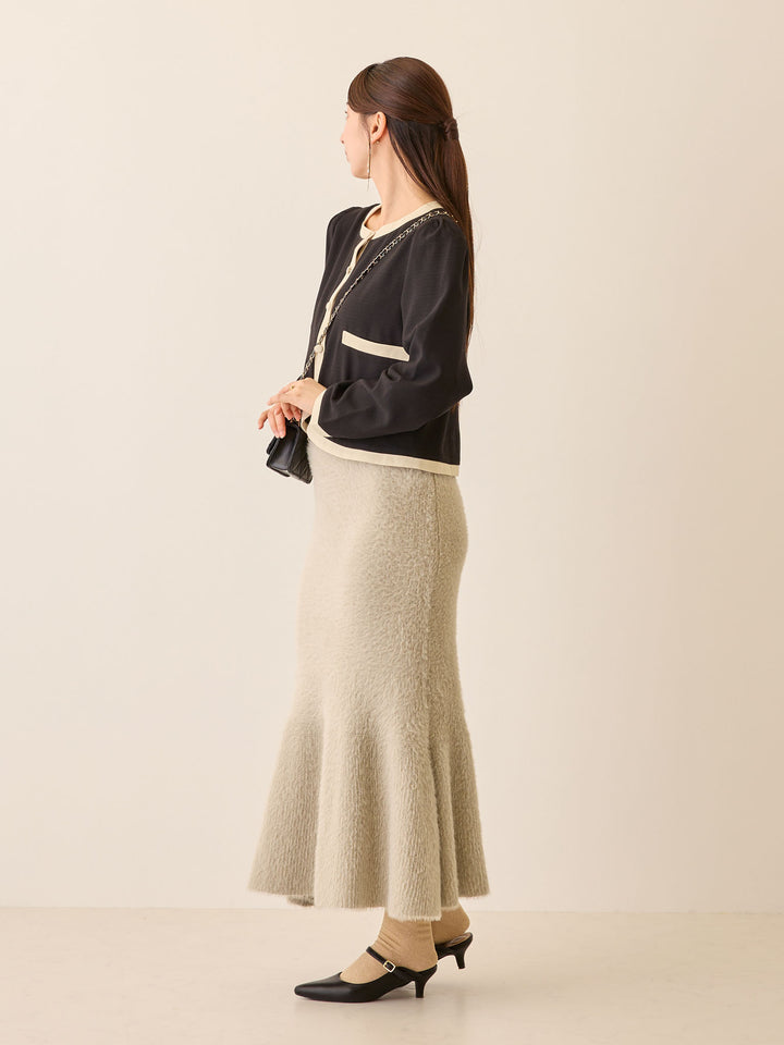 セレモニー対応・配色ジャケット Black