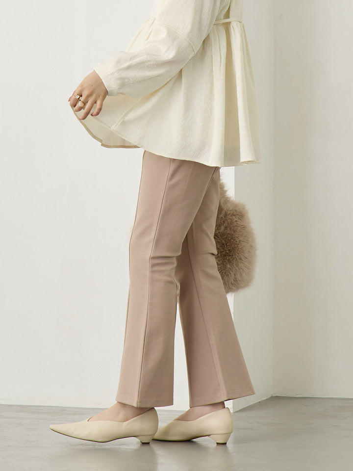 ポンチフレアパンツ Beige