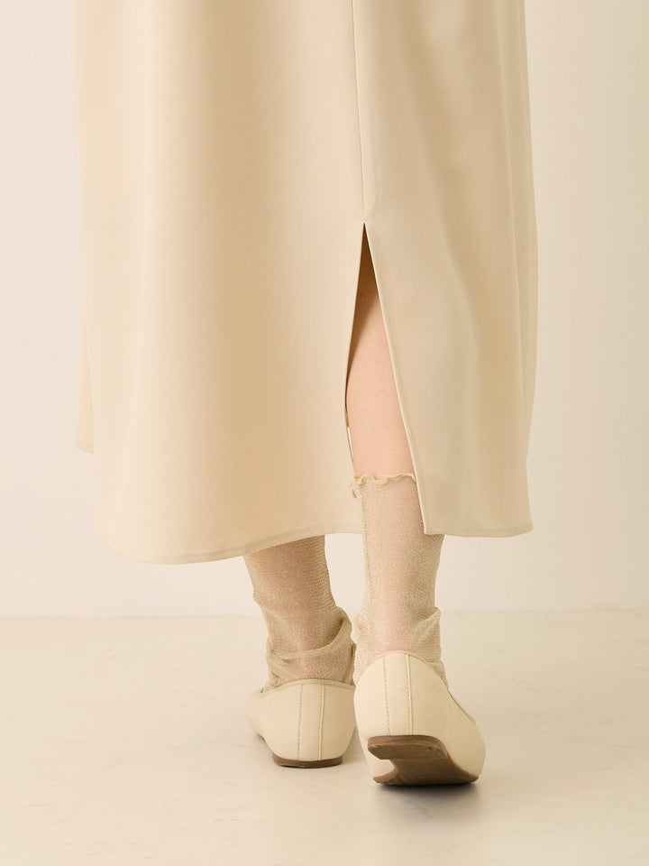 シフォンスリーブワンピース Beige