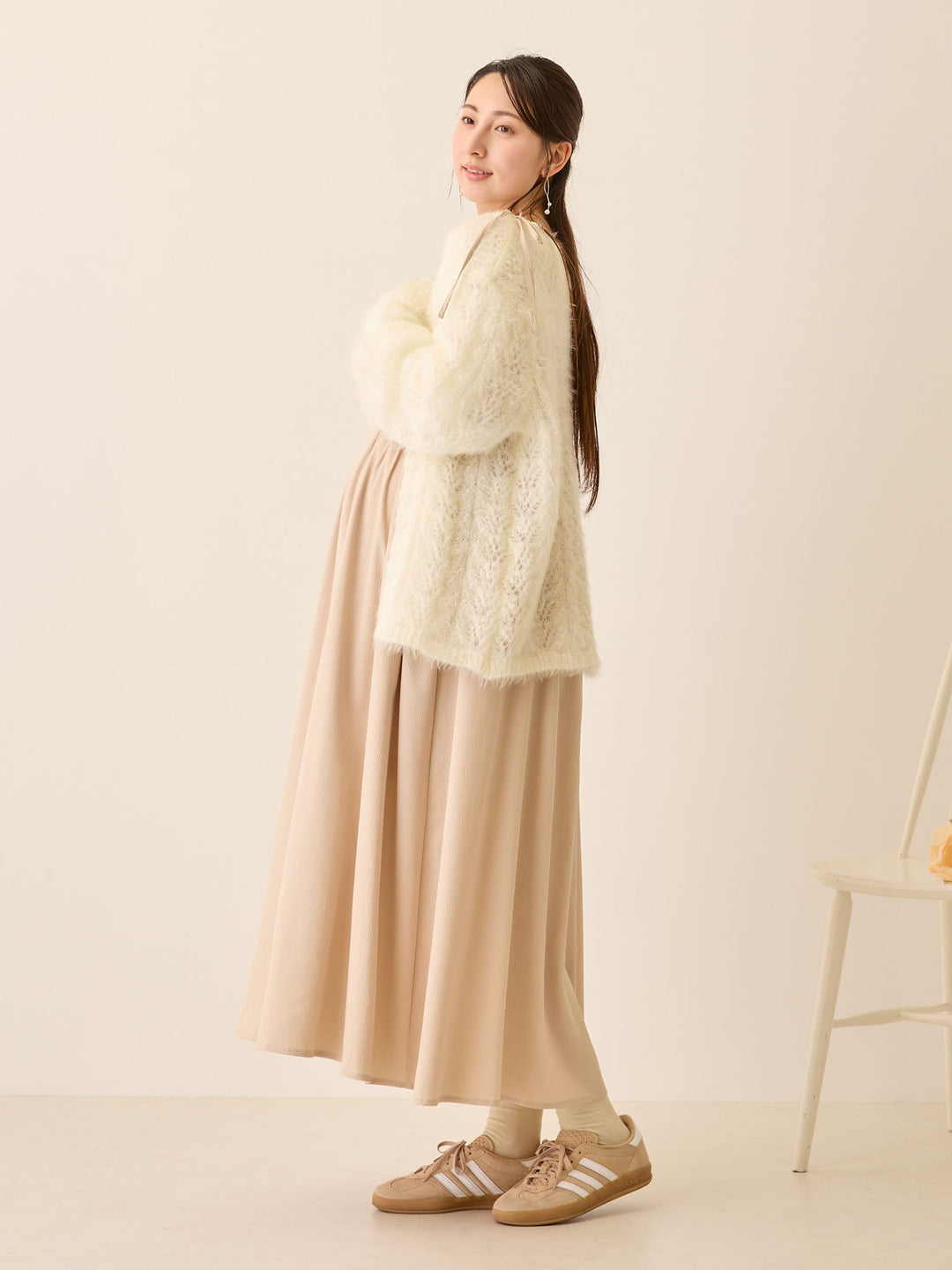 シャーリングキャミワンピース Beige