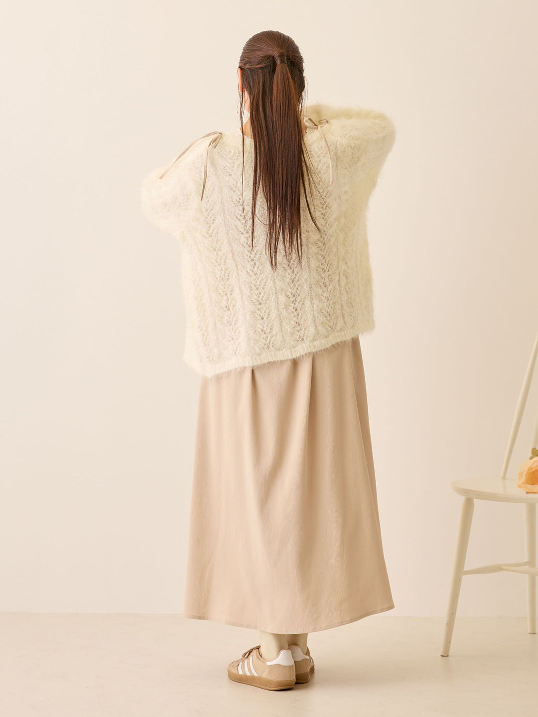 シャーリングキャミワンピース Beige