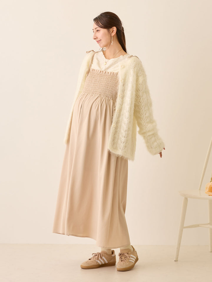 シャーリングキャミワンピース Beige