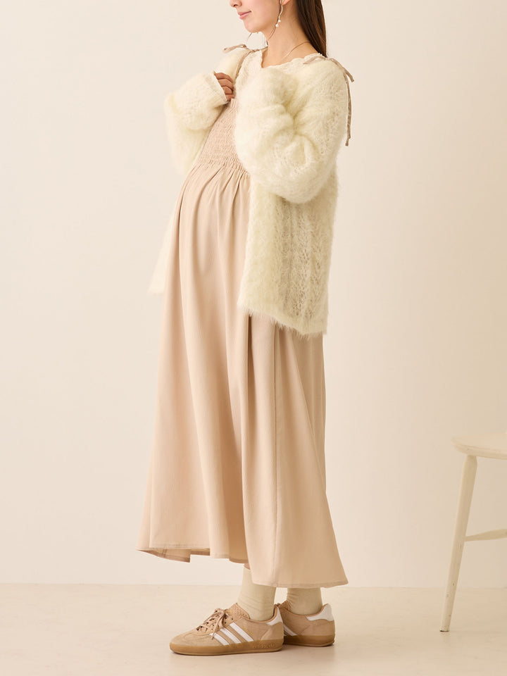 シャーリングキャミワンピース Beige