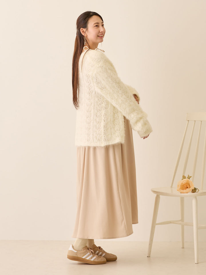 シャーリングキャミワンピース Beige