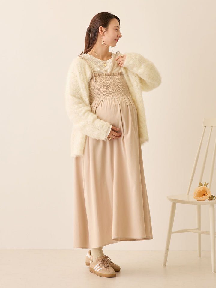 シャーリングキャミワンピース Beige