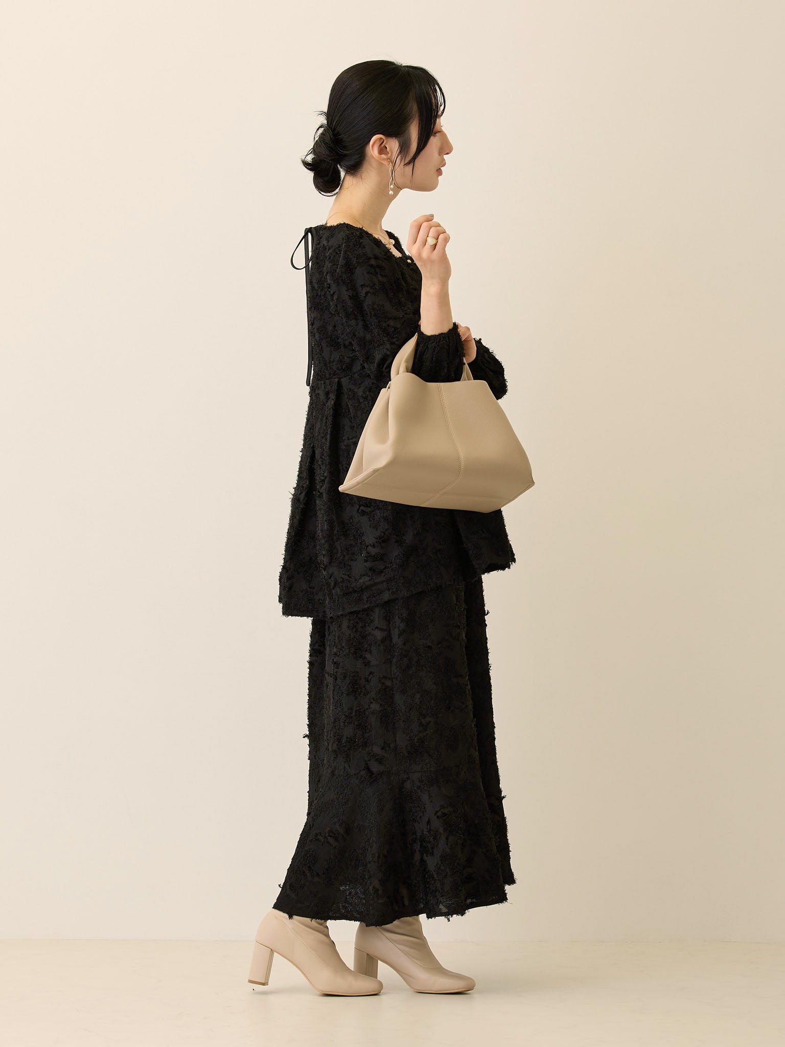 スカート hono フリンジマーメイドスカート Black – honono for mom&baby