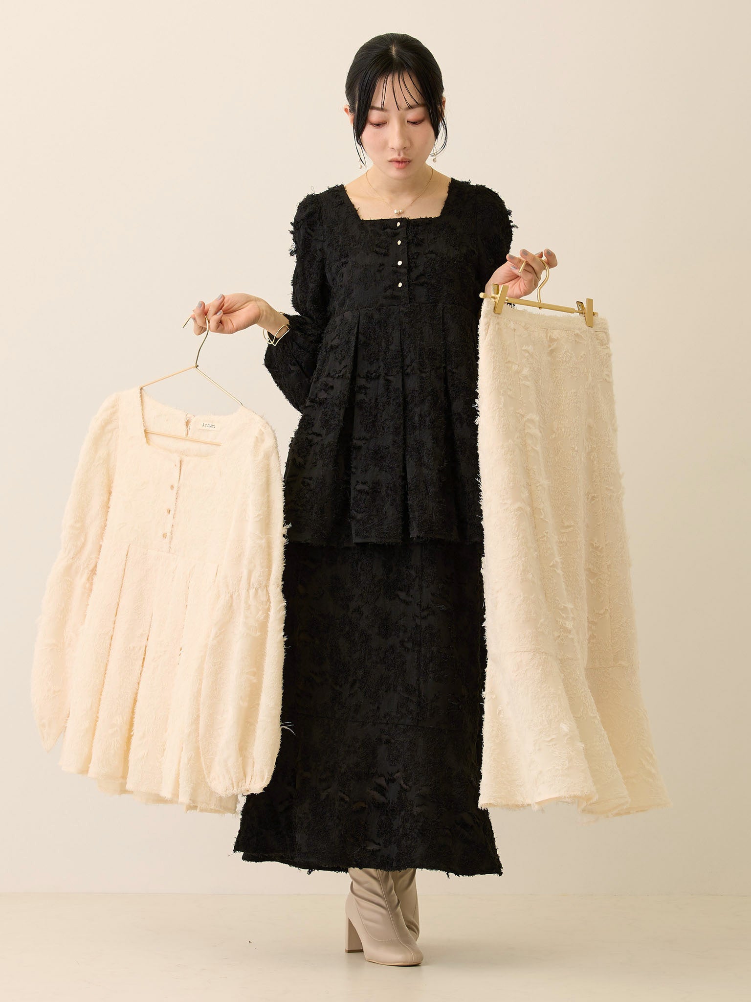 フリンジマーメイドスカート Black – honono for mom&baby