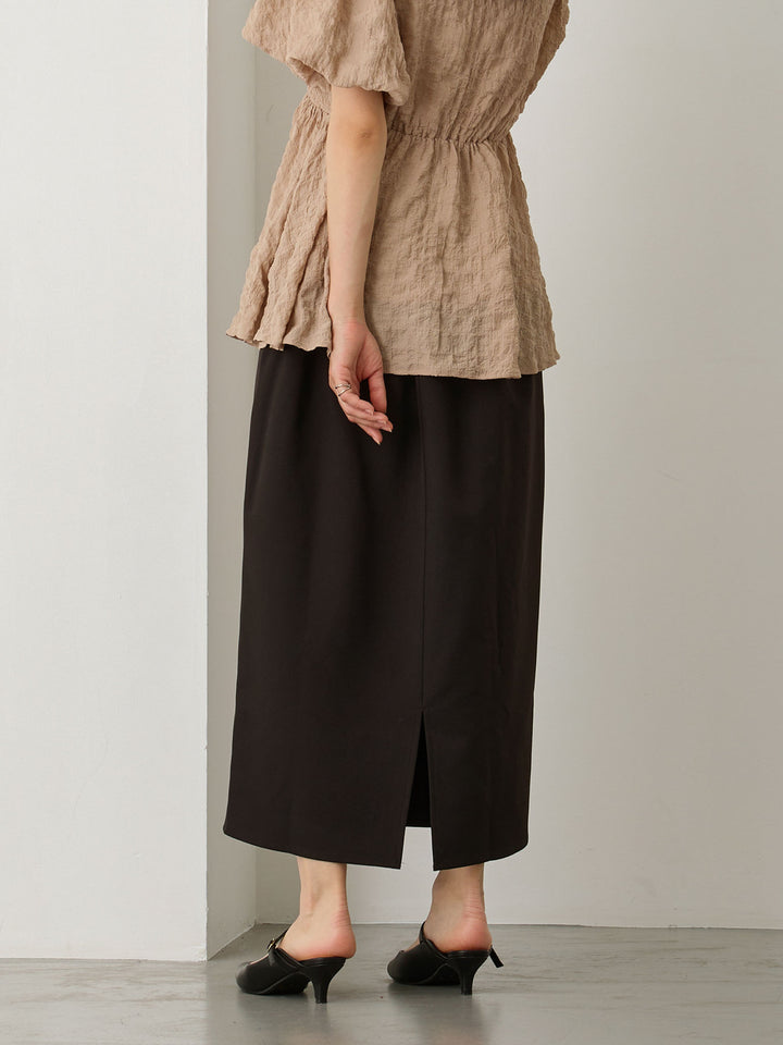 セレモニー対応・マタニティタイトスカート Black