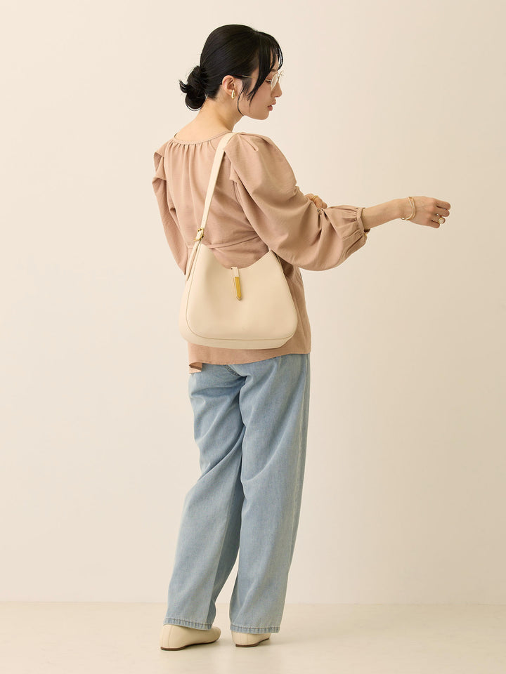 薄デニムロングパンツ Light blue