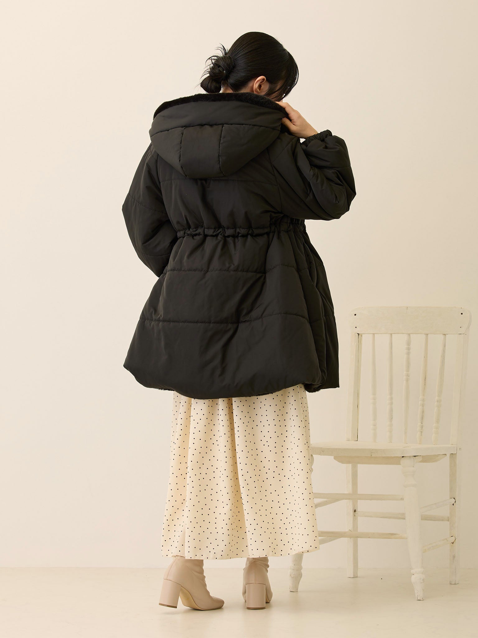 ダッカー付き中綿アウター Black – honono for mom&baby