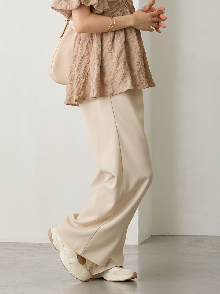 タックワイドパンツ Beige