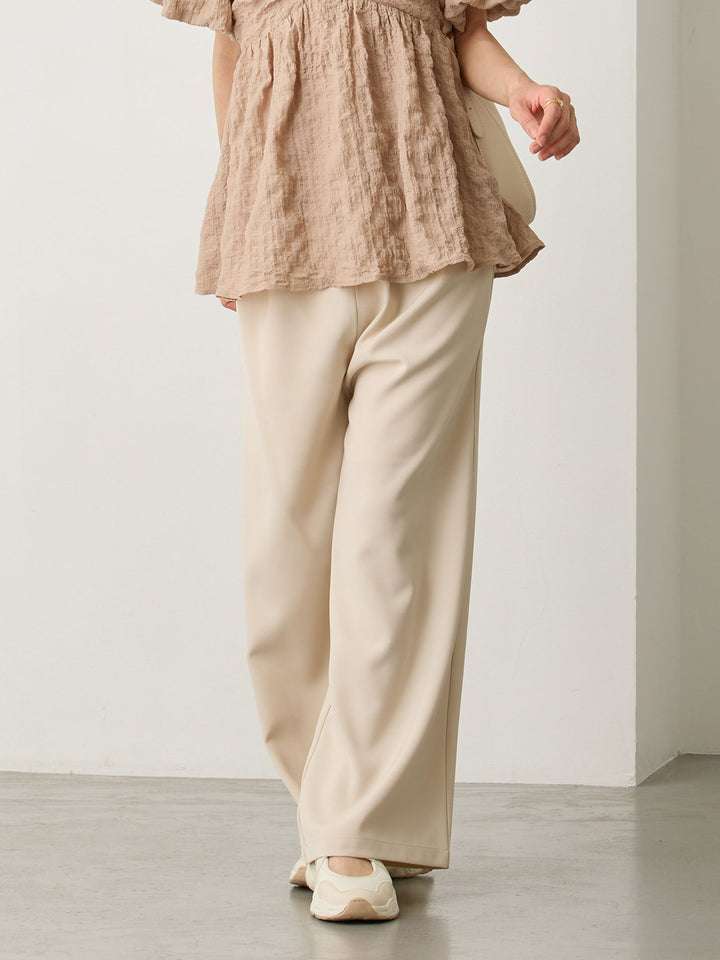 タックワイドパンツ Beige