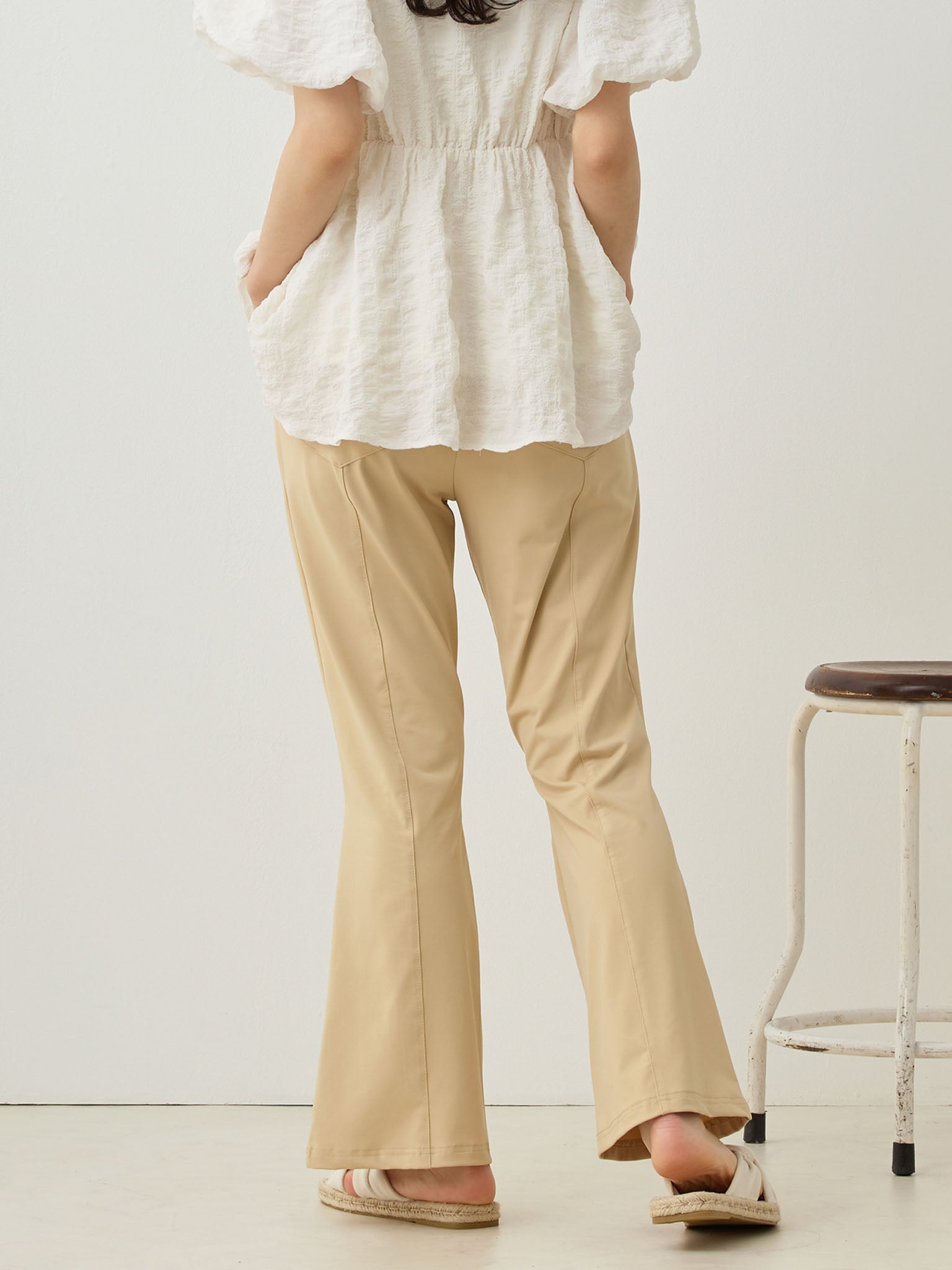 ひんやりフレアパンツ Beige – honono for mom&baby