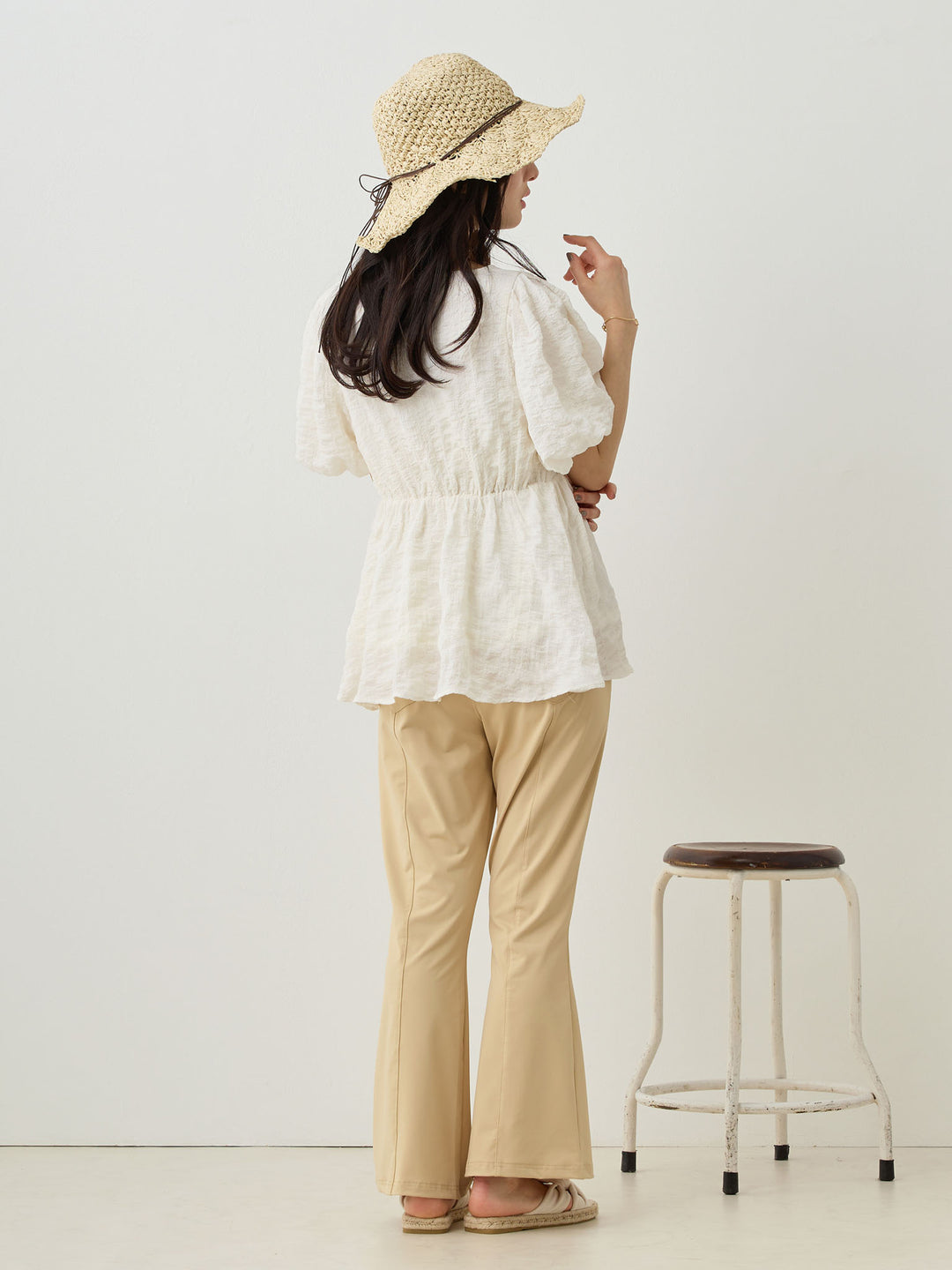 Cool Flare Pants Beige