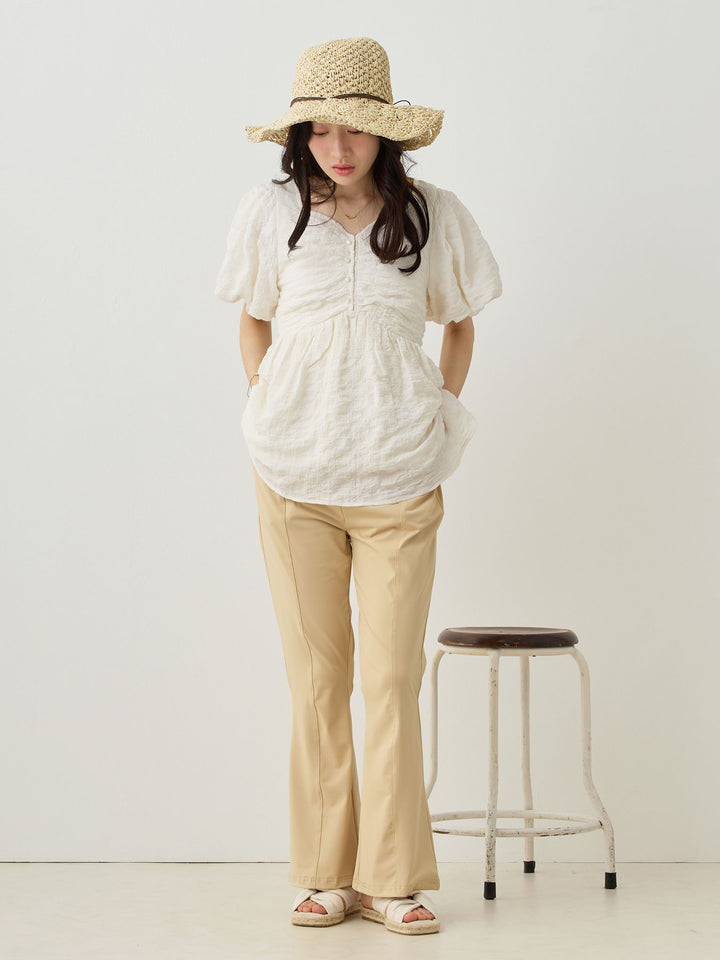 Cool Flare Pants Beige