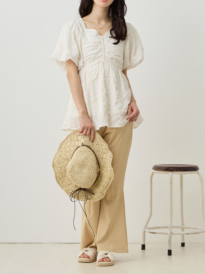 Cool Flare Pants Beige