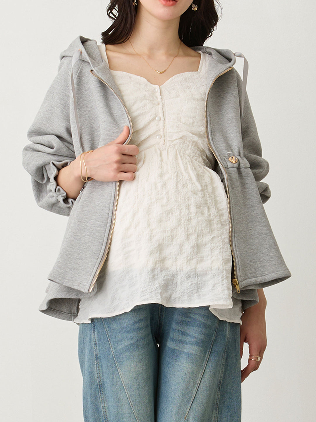 ダッカー付きダンボールライトアウター Gray