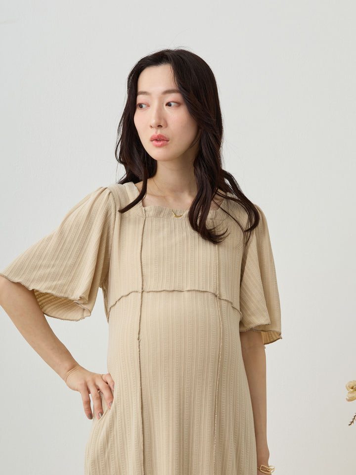 メローデザインワンピース Beige