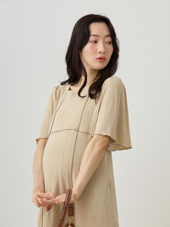 メローデザインワンピース Beige