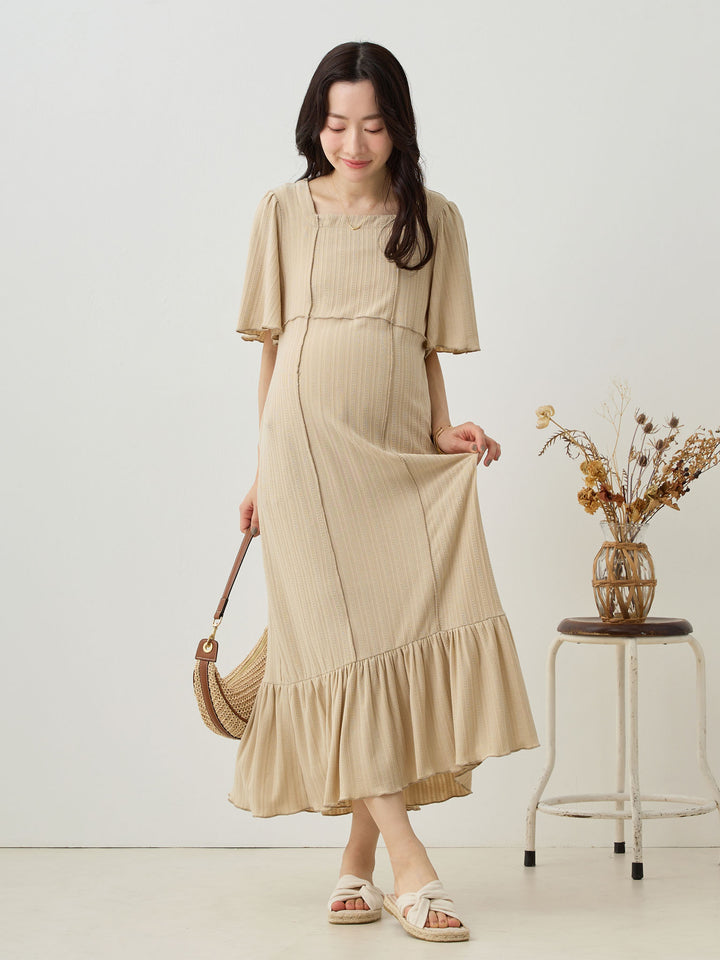 メローデザインワンピース Beige