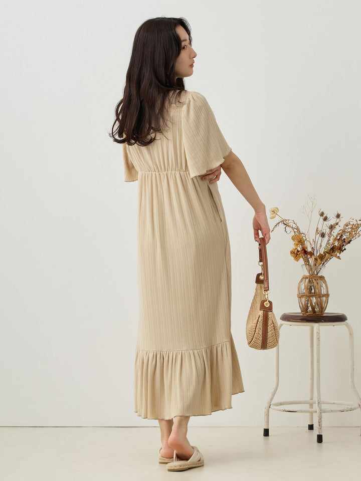 メローデザインワンピース Beige