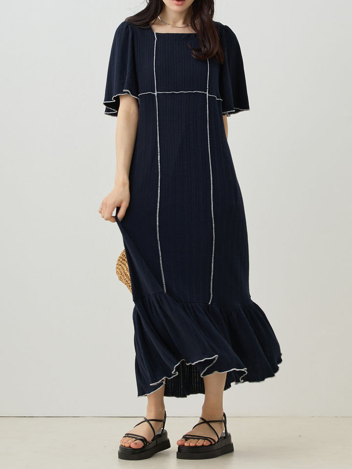 メローデザインワンピース Navy