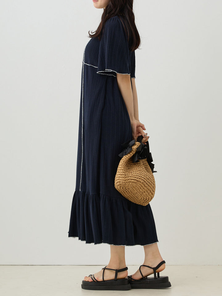 メローデザインワンピース Navy