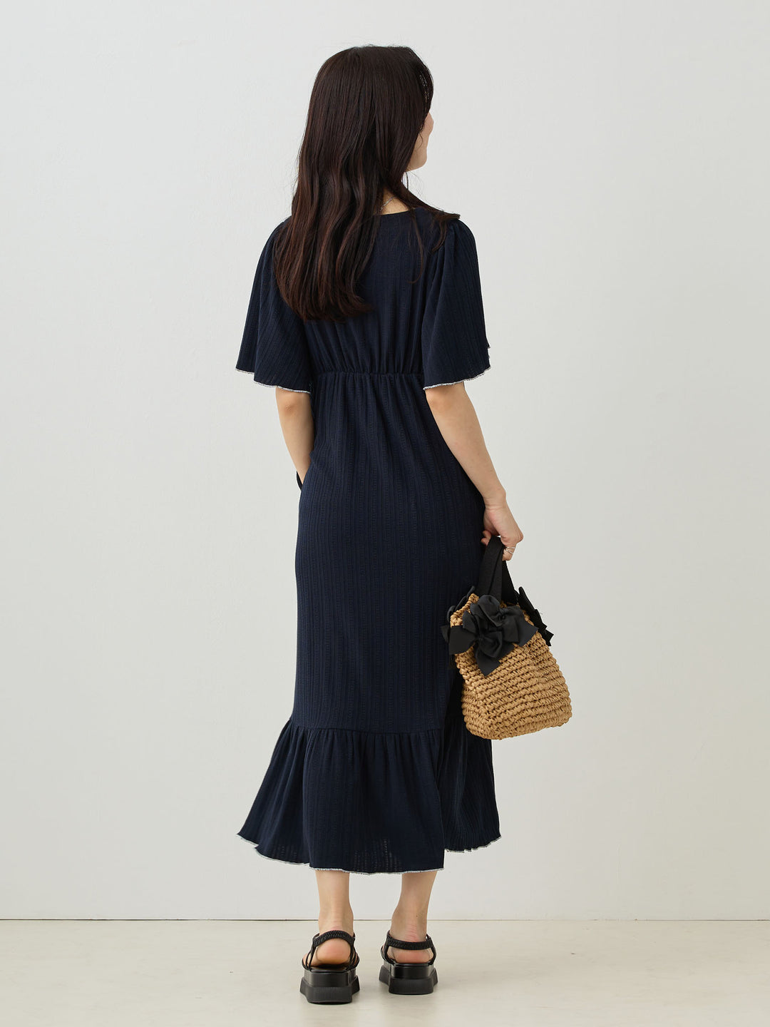 メローデザインワンピース Navy