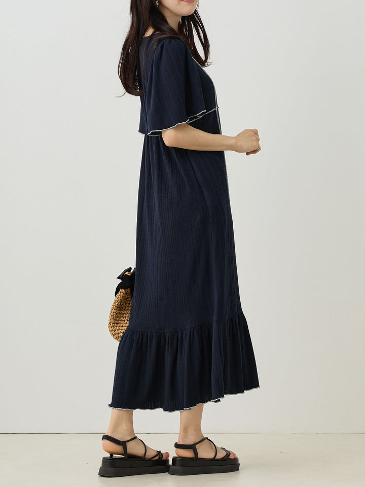 メローデザインワンピース Navy