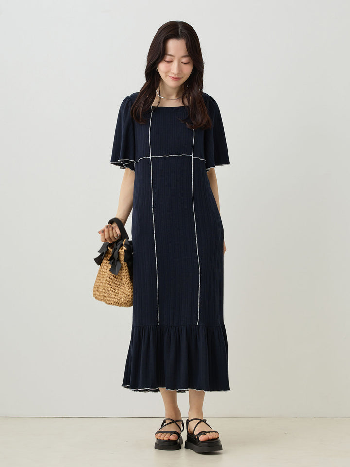 メローデザインワンピース Navy